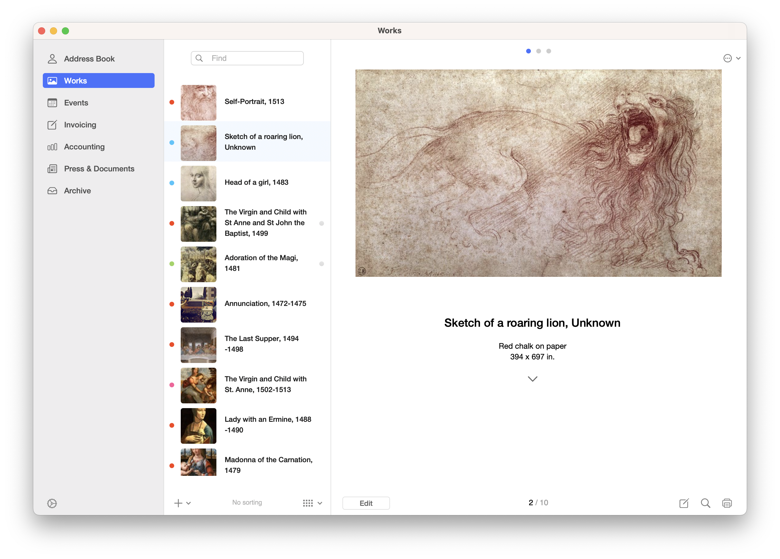 vbook v5 - macOS interface