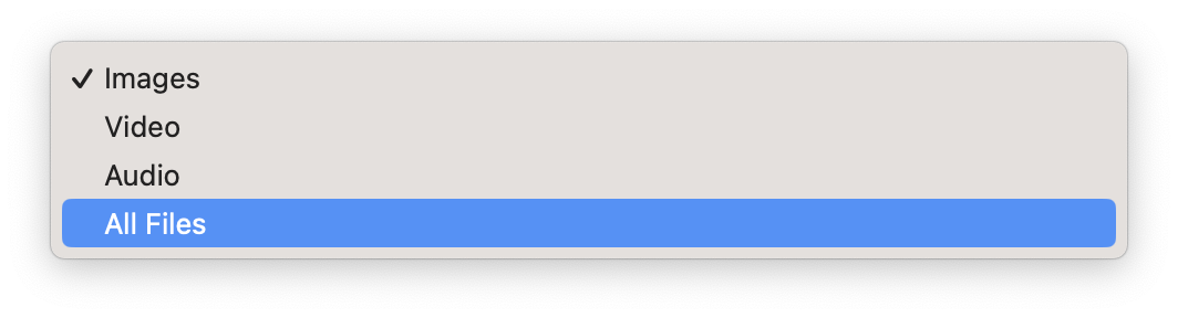 insert images - all files