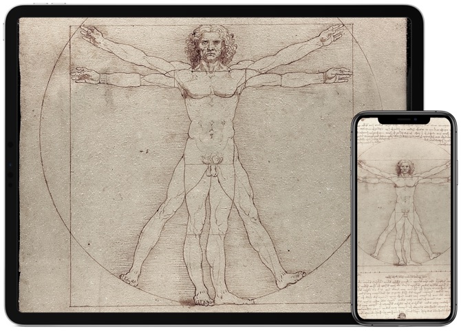 iPad, iPhone - Vitruvian Man - Leonardo da Vinci