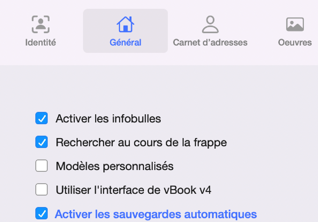 recherche option