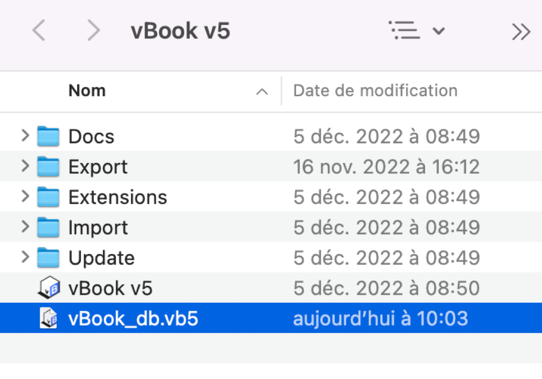 vbook dossier-fichier-mac