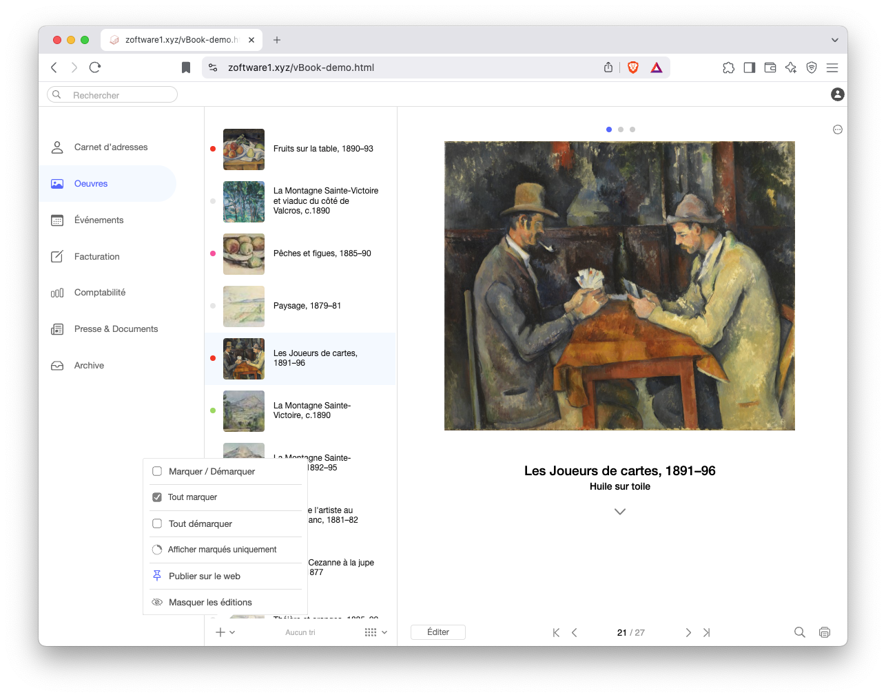 vbook publier sur le web publier