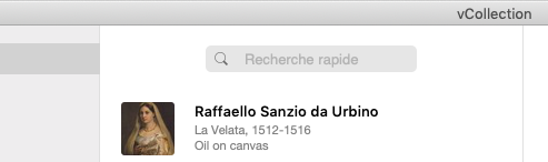 vcollection recherche-rapide